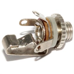 Разъём Micro Jack 2.5 мм, "моно", "гнездо", на корпус, с гайкой