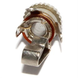 Разъём Micro Jack 2.5 мм, "моно", "гнездо", на корпус, с гайкой