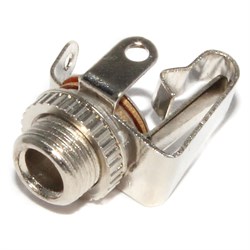 Разъём Mini Jack 3.5 мм, "моно", "мама", с гайкой, для крепления на корпус (панель)