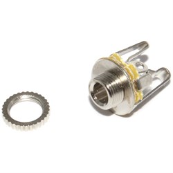 Разъём Mini Jack 3.5 мм, "стерео", "мама", с гайкой, для крепления на корпус (панель)