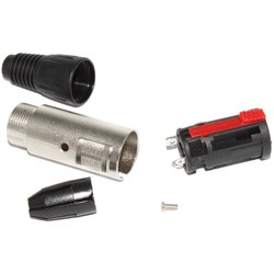 Разъём jack 6.35 мм, "мама", "стерео", на кабель, с фиксатором