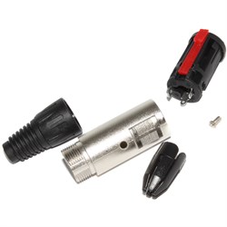 Разъём jack 6.35 мм, "мама", "стерео", на кабель, с фиксатором