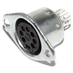 Разъём DIN 5 Pin, ОНЦ-ВГ-4-5/16-Р-М, ГОСТ, "мама", на корпус, Россия