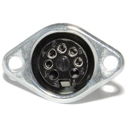 Разъём DIN 5 Pin, ОНЦ-ВГ-4-5/16-Р-М, ГОСТ, "мама", на корпус, Россия