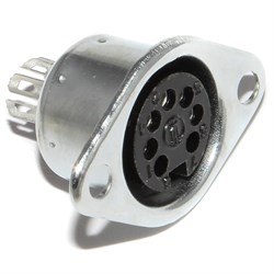 Разъём DIN 5 Pin, ОНЦ-ВГ-4-5/16-Р-М, ГОСТ, "мама", на корпус, Россия