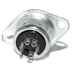 Разъём DIN 5 Pin, ОНЦ-ВГ-4-5/16-Р-М, ГОСТ, "мама", на корпус, Россия