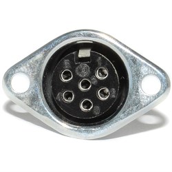 Гнездо DIN 6 Pin, ОНЦ-ВГ-11-6/16-Р-М, "мама", на корпус, ГОСТ, Россия