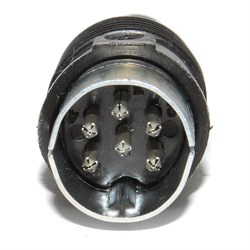 Вилка DIN 6 Pin, ОНЦ-ВГ-11-6/16-В, ГОСТ, под пайку, на кабель, Россия