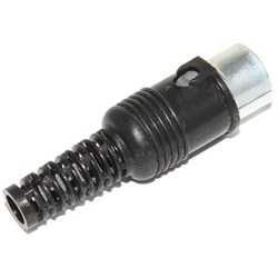 Вилка DIN 6 Pin, ОНЦ-ВГ-11-6/16-В, ГОСТ, под пайку, на кабель, Россия