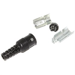 Вилка DIN 6 Pin, ОНЦ-ВГ-11-6/16-В, ГОСТ, под пайку, на кабель, Россия