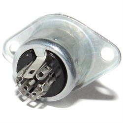 Разъём DIN 7 Pin "мама", ОНЦ-ВГ-11-7/16-Р-М, на корпус, ГОСТ, Россия