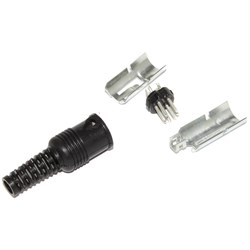 Разъём DIN 7 Pin, "папа", ОНЦ-ВГ-11-7/16-В, на кабель, ГОСТ, Россия