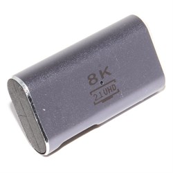 Переходник (соединитель) HDMI (f) - HDMI (m), угловой, правый, 8K, UHD, HDMI 2.1