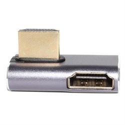 Переходник (соединитель) HDMI (f) - HDMI (m), угловой, левый, 8K, UHD, HDMI 2.1