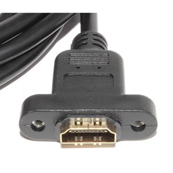 Удлинитель (кабель) HDMI "папа" - HDMI "мама", 2 м, с креплением на корпус