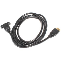 Удлинитель (кабель) HDMI "папа" - HDMI "мама", 2 м, с креплением на корпус