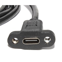 Кабель (удлинитель) USB Type C "мама" - USB Type C "папа", с креплением на корпус, 1.5 м