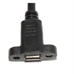 Кабель (удлинитель) USB Type C "мама" - USB Type C "папа", с креплением на корпус, 1.5 м