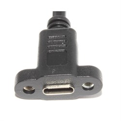 Кабель (удлинитель) USB Type C "мама" - USB Type C "папа", с креплением на корпус, 1.5 м