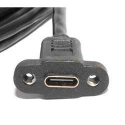 Кабель (удлинитель) USB Type C "мама" - USB Type C "папа", с креплением на корпус, 3 м