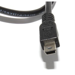 Кабель (удлинитель) Mini USB "мама" - Mini USB "папа", с креплением на корпус, 0.5 м