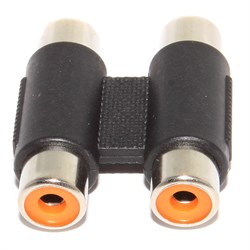 Переходник 2 x RCA "Тюльпан" (мама) - 2 x RCA "Тюльпан" (мама)