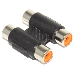 Переходник 2 x RCA "Тюльпан" (мама) - 2 x RCA "Тюльпан" (мама)