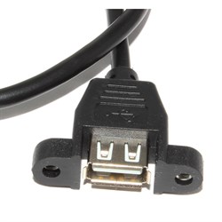 Кабель (переходник) USB 2.0 (AF) - USB 5 pin (на материнскую плату), с креплением, 0.5 м