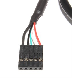 Разъём 5 pin кабеля (переходника) USB 2.0 (AF) - USB 5 pin (на материнскую плату), с креплением, 0.5 м