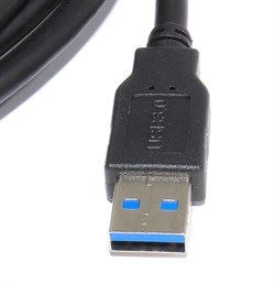 Кабель (удлинитель) USB 3.0 AF "мама" - USB 3.0 AM "папа", с креплением на корпус, 2 м