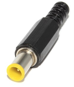 Разъём питания (штекер) 6.0 x 1.2pin x 9.5 мм, с внутренним пином, под пайку