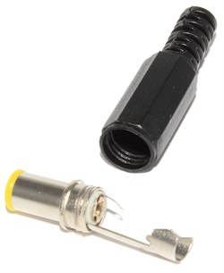 Разъём питания (штекер) 6.0 x 1.2pin x 9.5 мм, с внутренним пином, под пайку