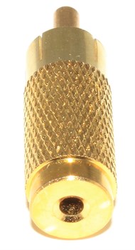 Переходник Micro Jack 2.5 мм "мама" - RCA "Тюльпан" "папа", позолоченный