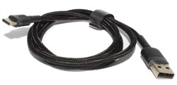 Кабель USB Type-C - USB, 3A, чёрный, в оплётке, Baseus, 1 м