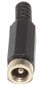 Разъём питания (гнездо) 5.5 x 2.5 мм, на кабель, под пайку