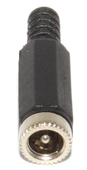 Разъём питания (гнездо) 5.5 x 2.1 мм, на кабель, под пайку