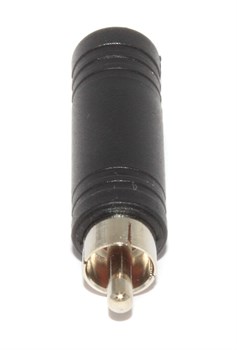 Переходник RCA (Тюльпан) "папа" - Jack 6.3 мм "мама", моно, пластик