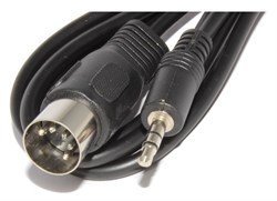 Кабель (переходник) DIN 5 Pin (5/180°) "штекер" - Mini Jack 3.5 мм "штекер", 1.2 м