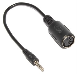 Переходник DIN 5 Pin "мама" - Mini Jack 3.5 мм "папа", стерео