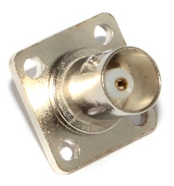 Разъем BNC "гнездо" ("мама"), на корпус, с фланцем, под пайку