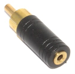 Переходник Micro Jack 2.5 мм "мама" - RCA "Тюльпан" "папа", моно
