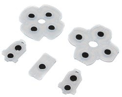 Контактные резинки (кнопки) для джойстика Sony Dualshock 4 (PlayStation 4), 5 мембран