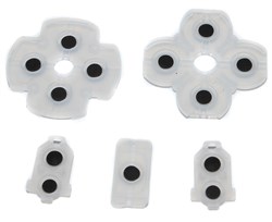 Контактные резинки (кнопки) для джойстика Sony Dualshock 4 (PlayStation 4), 5 мембран