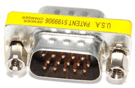 Переходник разъёма VGA - VGA (папа - папа)