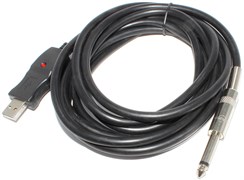 Кабель (адаптер, переходник) с Jack 1/4 (6,3 мм) на USB, 3 м