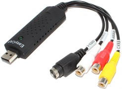 Устройство видеозахвата EasyCap USB 2.0 (1 вход+stereo+Svideo)