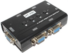 Переключатель VGA - мониторов (коммутатор KVM, сплиттер), 4 порта + PS/2 (клавиатура и мышь)