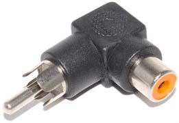 Переходник угловой RCA &quot;Тюльпан&quot; &quot;мама&quot; - RCA &quot;Тюльпан&quot; &quot;папа&quot;, 90 градусов