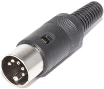 Разъём DIN 5 pin (5/180°) "штекер" / "папа", на кабель