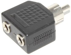 Переходник (разветвитель) RCA &quot;Тюльпан&quot; &quot;папа&quot; - 2 x Mini Jack 3.5 мм &quot;мама&quot;